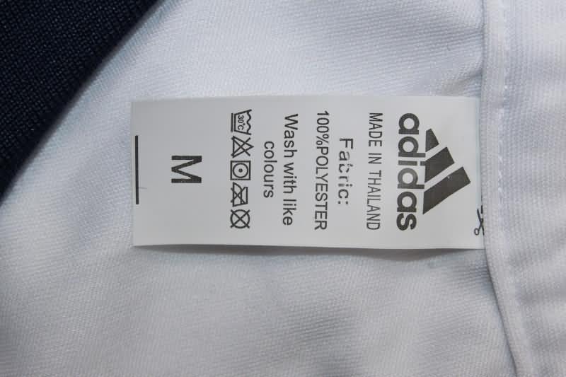 Thailand Quality(AAA) 24/25 Real Madrid White Polo Soccer T-Shirt 02