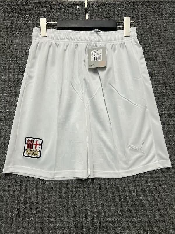 Thailand Quality(AAA) 125th AC Milan Anniversary White Soccer Shorts