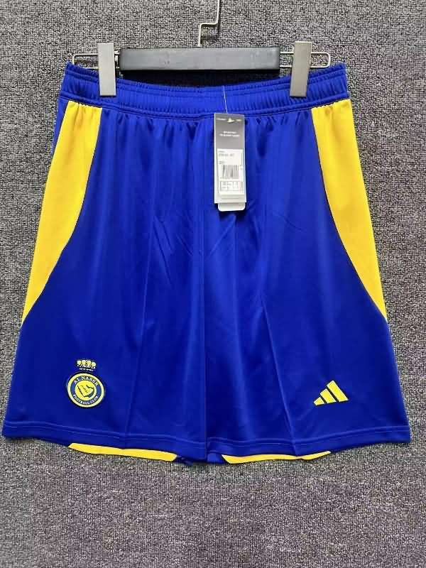 Thailand Quality(AAA) 24/25 Al Nassr FC Home Soccer Shorts