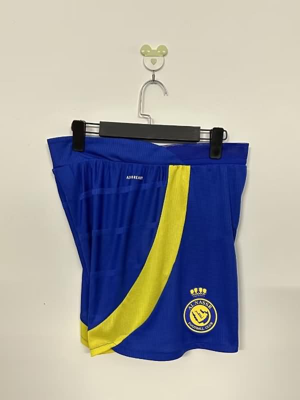 Thailand Quality(AAA) 24/25 Al Nassr FC Home Soccer Shorts (Player)