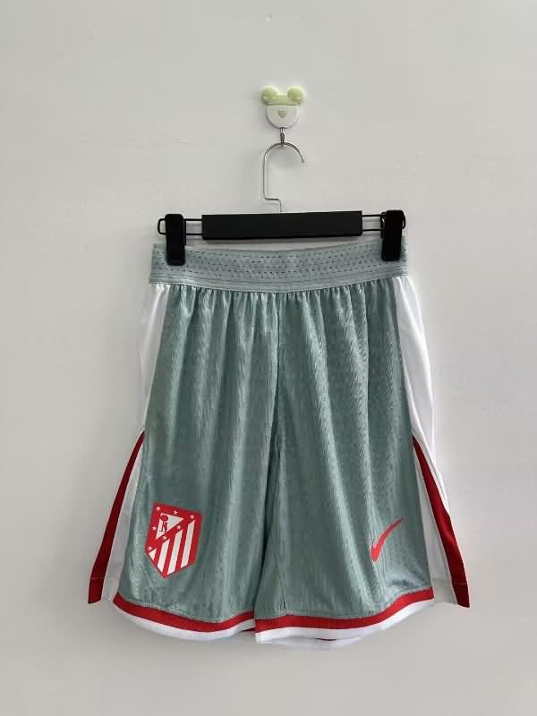 Thailand Quality(AAA) 24/25 Atletico Madrid Away Soccer Shorts (Player)