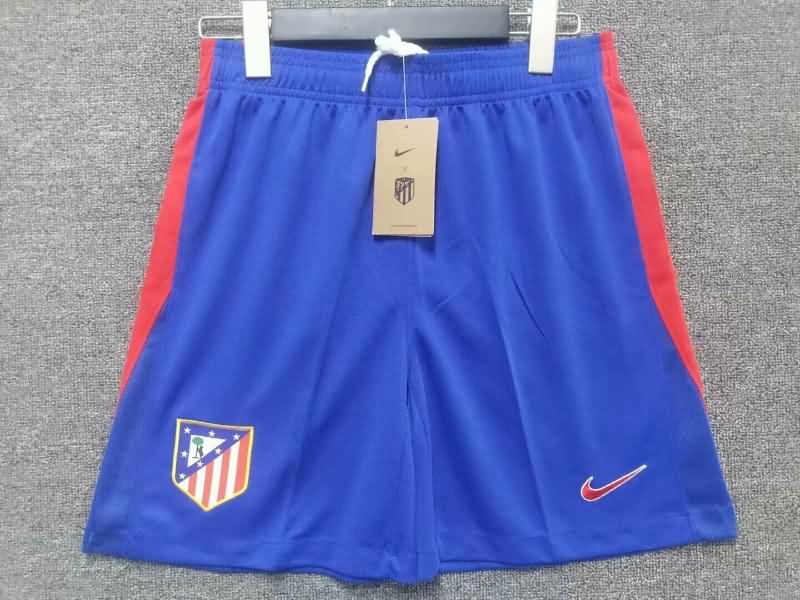 Thailand Quality(AAA) 24/25 Atletico Madrid Home Soccer Shorts