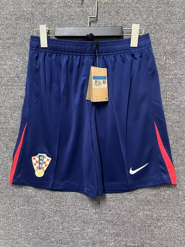 Thailand Quality(AAA) 2024 Croatia Away Soccer Shorts