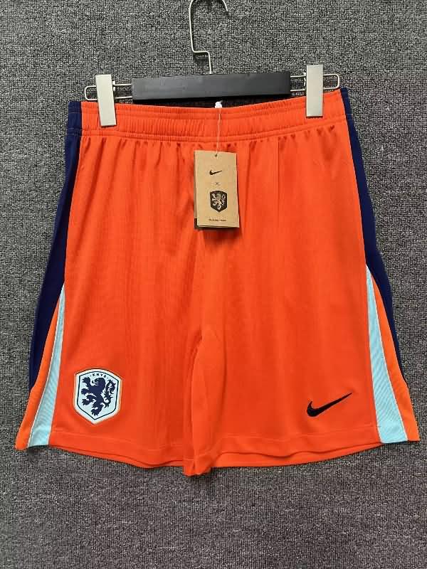 Thailand Quality(AAA) 2024 Netherlands Home Soccer Shorts