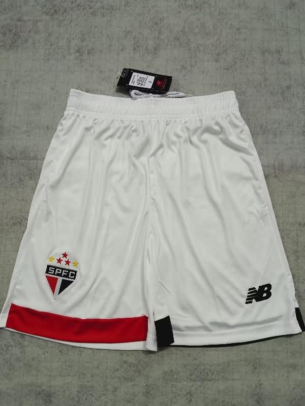 Thailand Quality(AAA) 2024 Sao Paulo Home Soccer Shorts