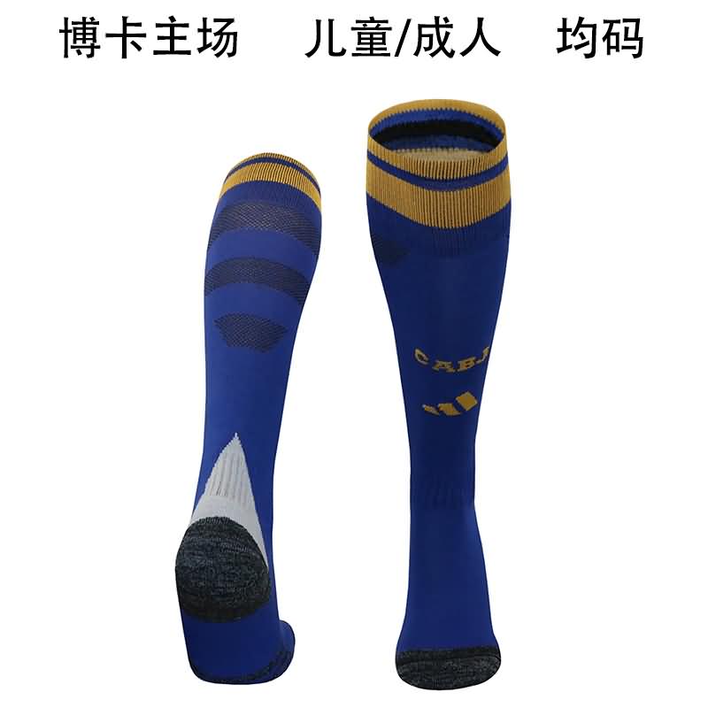 Thailand Quality(AAA) 24/25 Boca Juniors Home Soccer Socks