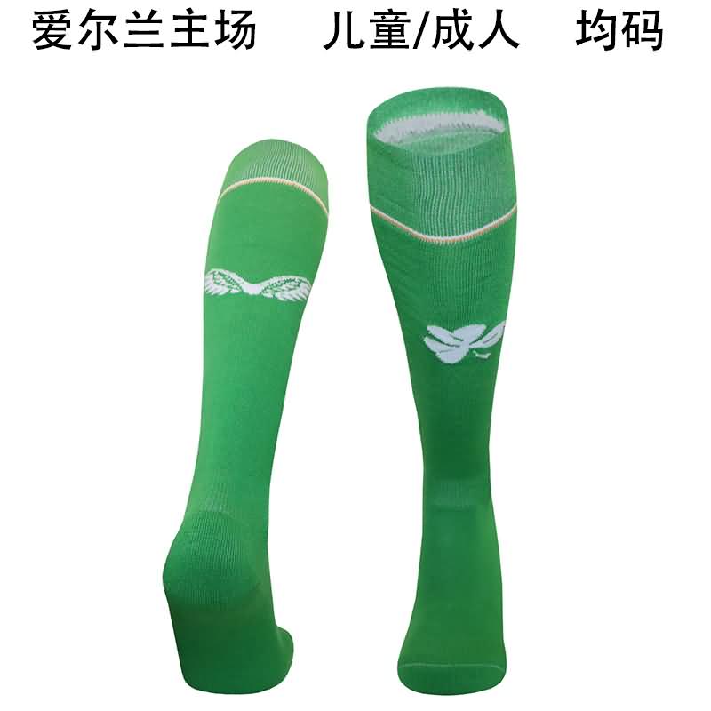 Thailand Quality(AAA) 2024 Ireland Home Soccer Socks