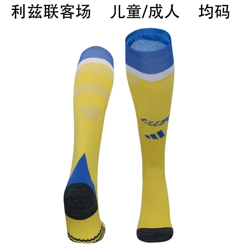 Thailand Quality(AAA) 24/25 Leeds United Away Soccer Socks