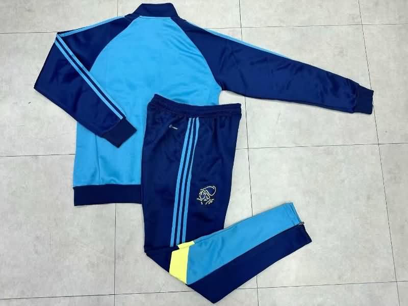 Thailand Quality(AAA) 24/25 Ajax Blue Soccer Tracksuit 02