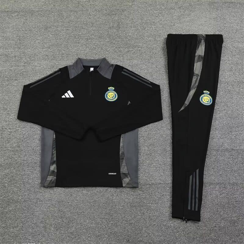 Thailand Quality(AAA) 24/25 Al Nassr FC Black Soccer Tracksuit