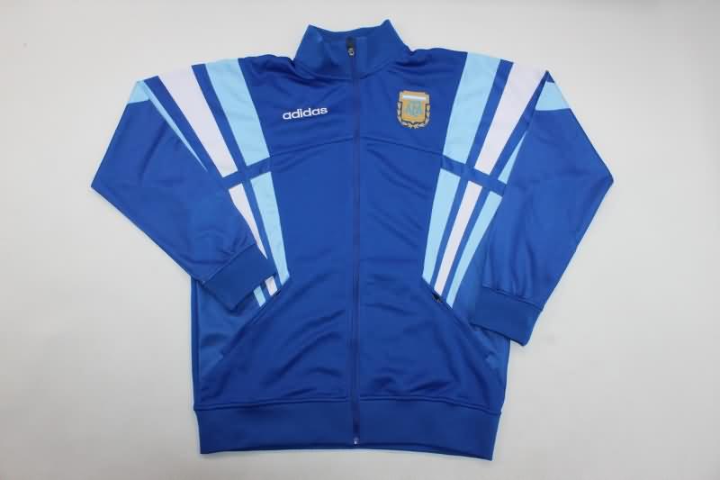 Thailand Quality(AAA) 2024 Argentina Blue Soccer Tracksuit 02