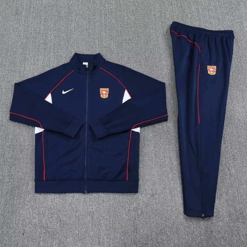 Thailand Quality(AAA) 24/25 Arsenal Dark Blue Soccer Tracksuit 08 Thailand Quality(AAA) 24/25 Arsenal Dark Blue Soccer Tracksuit 08