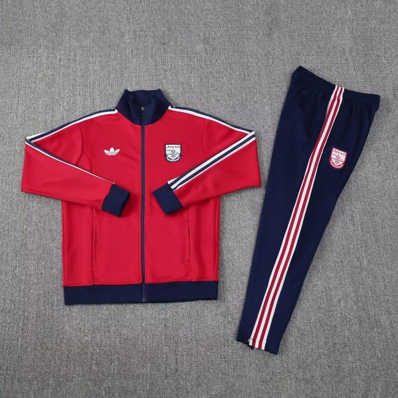 Thailand Quality(AAA) 24/25 Arsenal Red Soccer Tracksuit 06