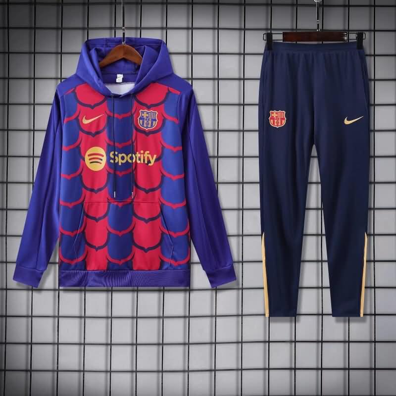 Thailand Quality(AAA) 24/25 Barcelona Blue Soccer Tracksuit 04