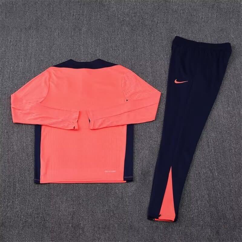 Thailand Quality(AAA) 24/25 Barcelona Pink Soccer Tracksuit