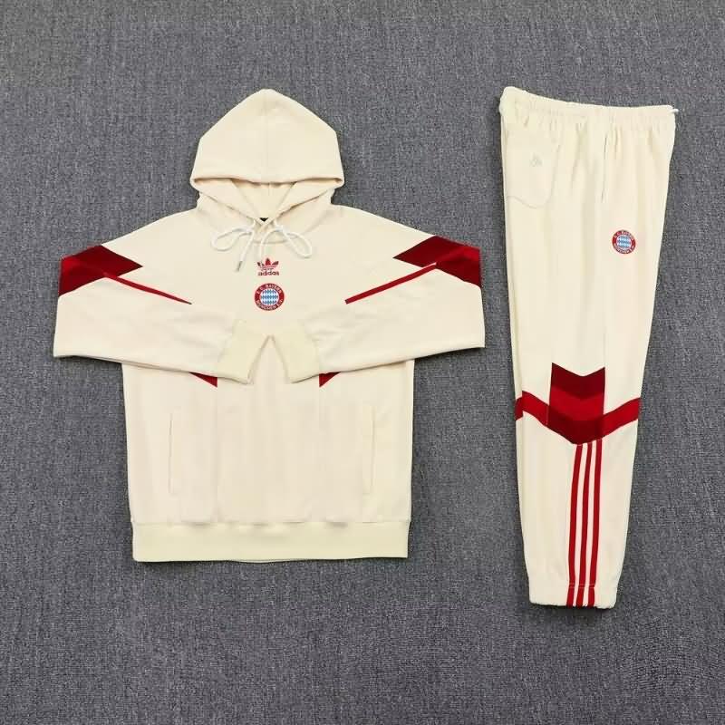 Thailand Quality(AAA) 24/25 Bayern Munich Cream Soccer Tracksuit