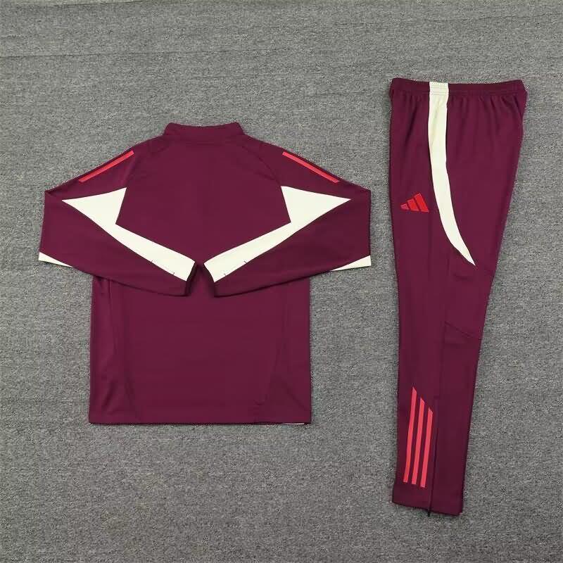 Thailand Quality(AAA) 24/25 Bayern Munich Red Soccer Tracksuit