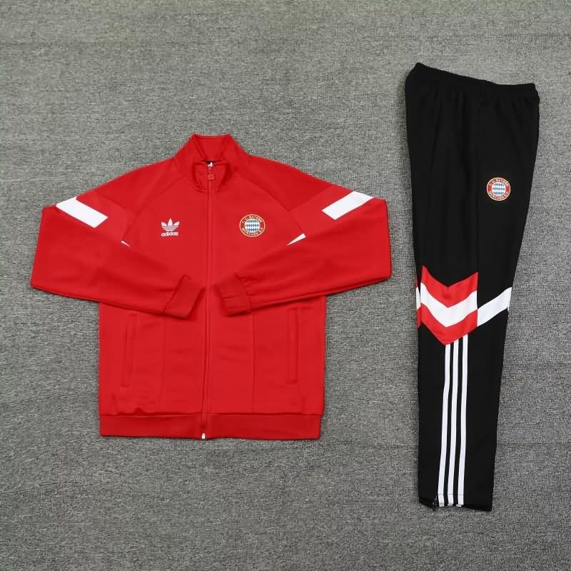 Thailand Quality(AAA) 24/25 Bayern Munich Red Soccer Tracksuit 05