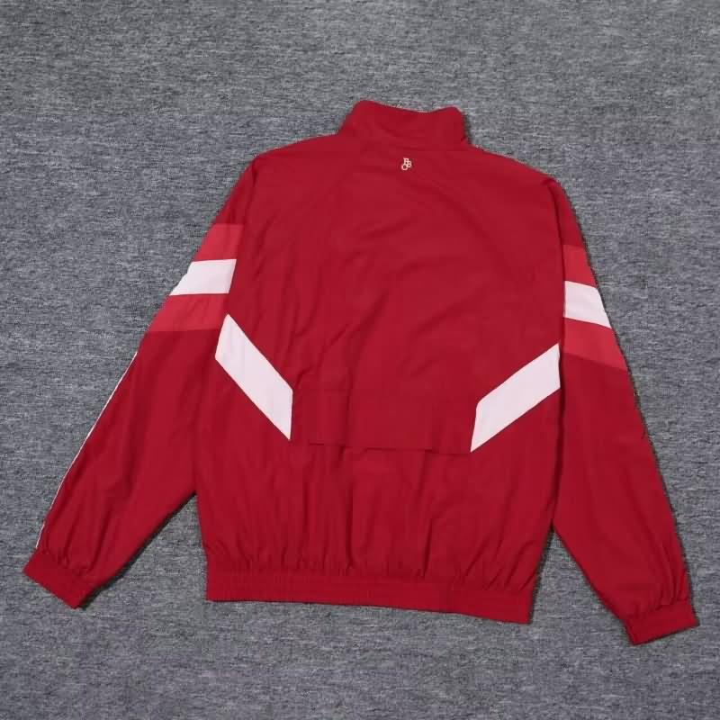 Thailand Quality(AAA) 24/25 Bayern Munich Red Soccer Windbreaker Tracksuit