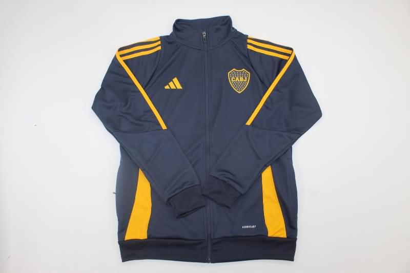 Thailand Quality(AAA) 2024 Boca Juniors Dark Blue Soccer Tracksuit 02