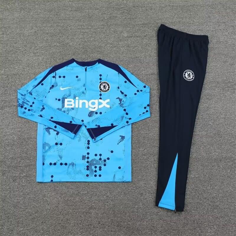 Thailand Quality(AAA) 24/25 Chelsea Blue Soccer Tracksuit