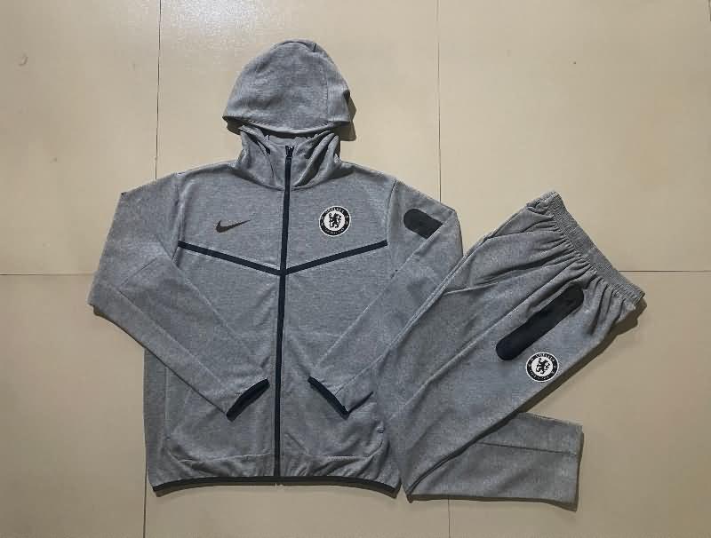 Thailand Quality(AAA) 24/25 Chelsea Grey Soccer Tracksuit