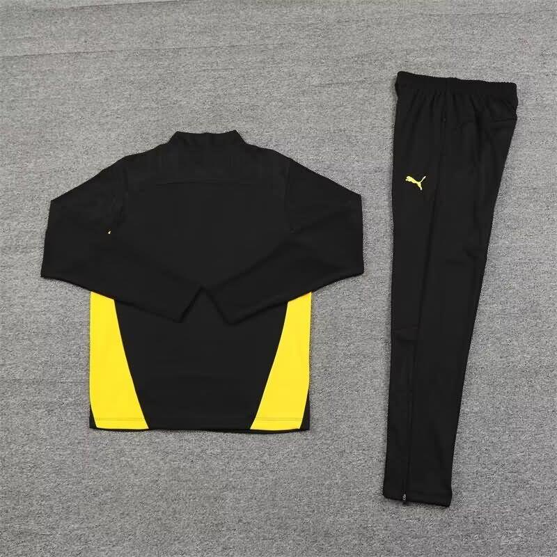 Thailand Quality(AAA) 24/25 Dortmund Black Soccer Tracksuit