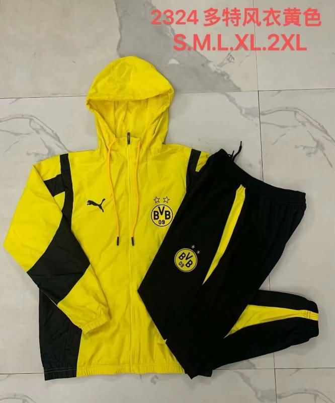 Thailand Quality(AAA) 24/25 Dortmund Yellow Soccer Tracksuit