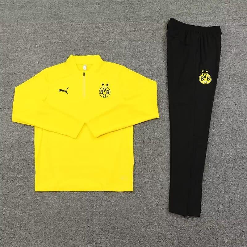 Thailand Quality(AAA) 24/25 Dortmund Yellow Soccer Tracksuit 03