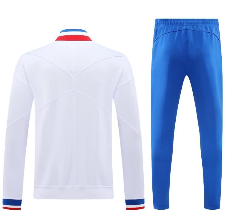 Thailand Quality(AAA) 2024 France White Soccer Tracksuit