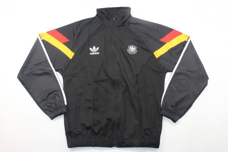 Thailand Quality(AAA) 2024 Germany Black Soccer Tracksuit 04