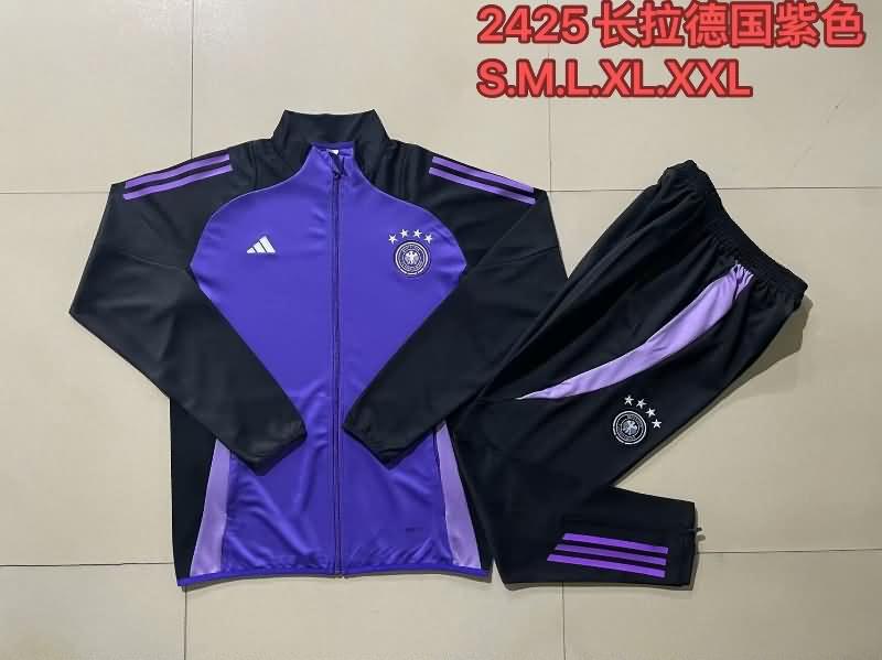 Thailand Quality(AAA) 2024 Germany Purple Soccer Tracksuit 02