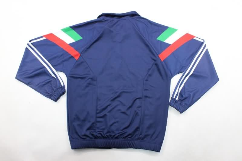 Thailand Quality(AAA) 2024 Italy Dark Blue Soccer Tracksuit 04