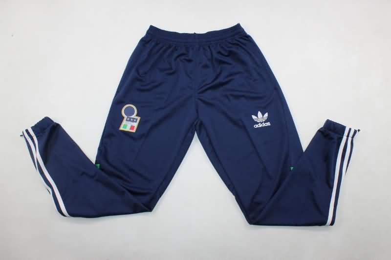 Thailand Quality(AAA) 2024 Italy Dark Blue Soccer Tracksuit 04