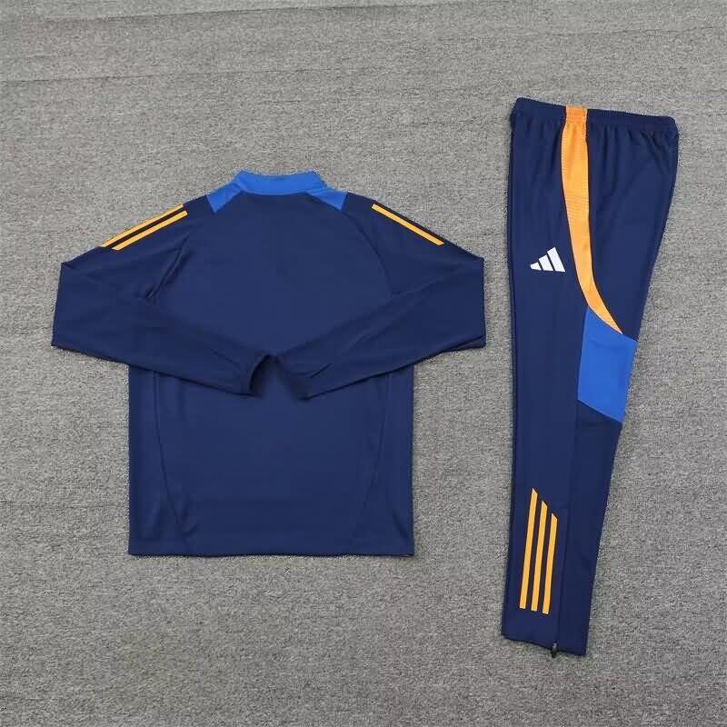 Thailand Quality(AAA) 24/25 Juventus Dark Blue Soccer Tracksuit