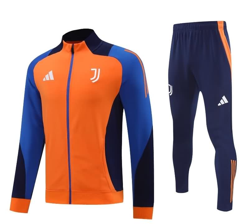 Thailand Quality(AAA) 24/25 Juventus Orange Soccer Tracksuit 02