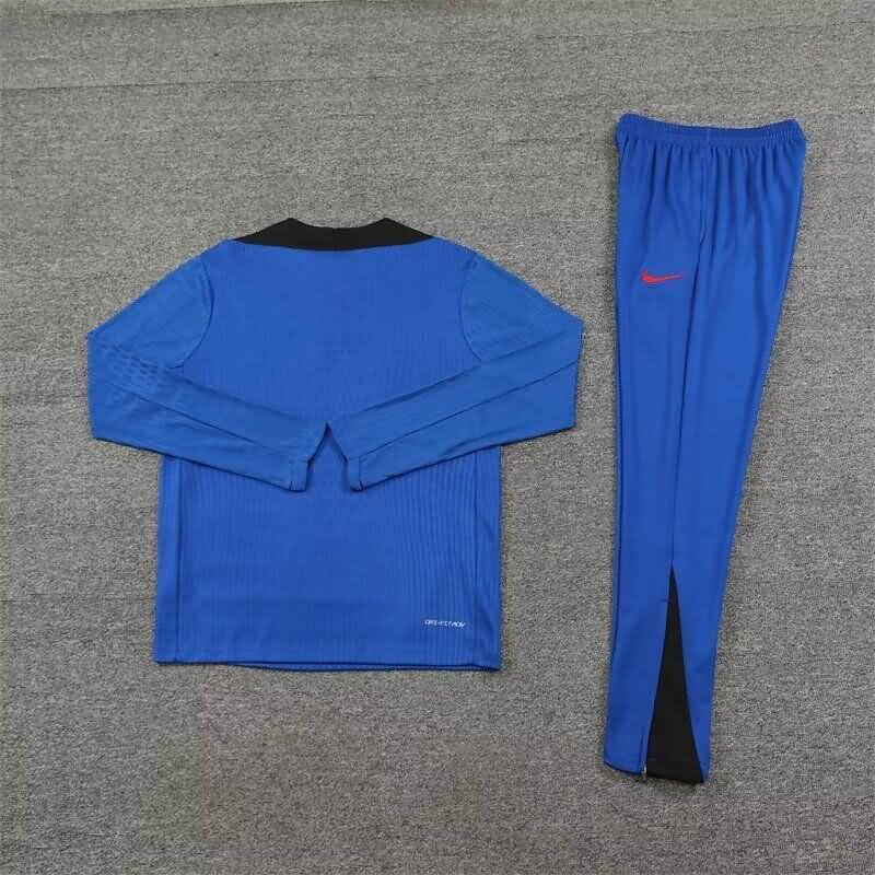 Thailand Quality(AAA) 2024 Korea Blue Soccer Tracksuit