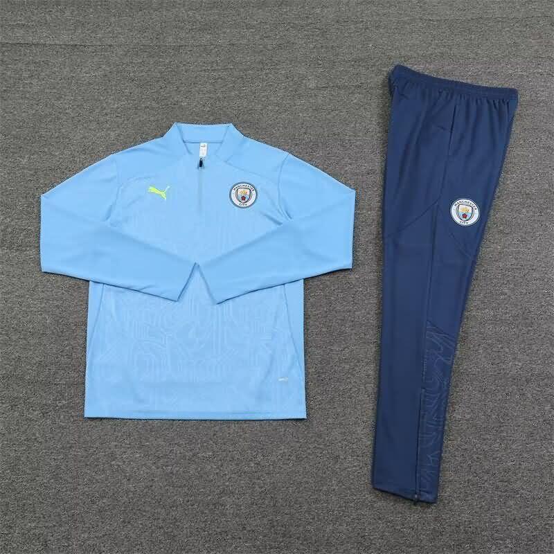 Thailand Quality(AAA) 24/25 Manchester City Blue Soccer Tracksuit