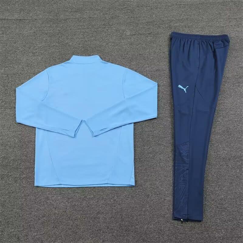 Thailand Quality(AAA) 24/25 Manchester City Blue Soccer Tracksuit