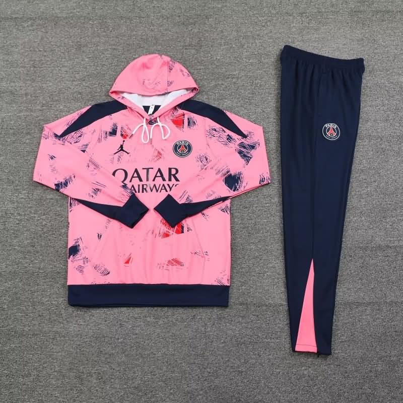 Thailand Quality(AAA) 24/25 Paris St Germain Pink Soccer Tracksuit