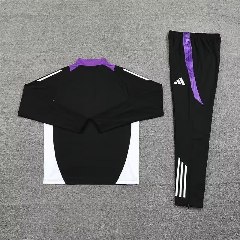 Thailand Quality(AAA) 24/25 Real Madrid Black Soccer Tracksuit 05