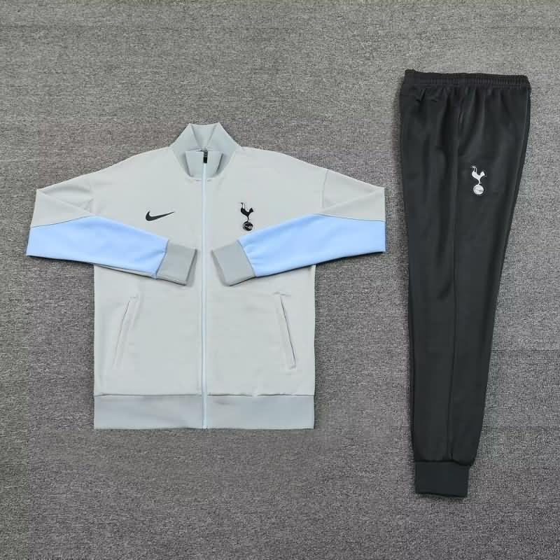 Thailand Quality(AAA) 24/25 Tottenham Hotspur Grey Soccer Tracksuit 02