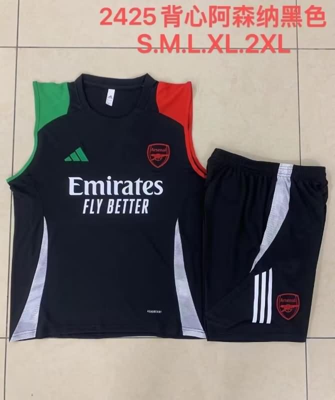 Thailand Quality(AAA) 24/25 Arsenal Black Soccer Training Sets 02