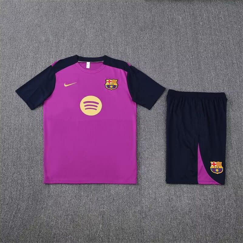 Thailand Quality(AAA) 24/25 Barcelona Purple Soccer Training Sets