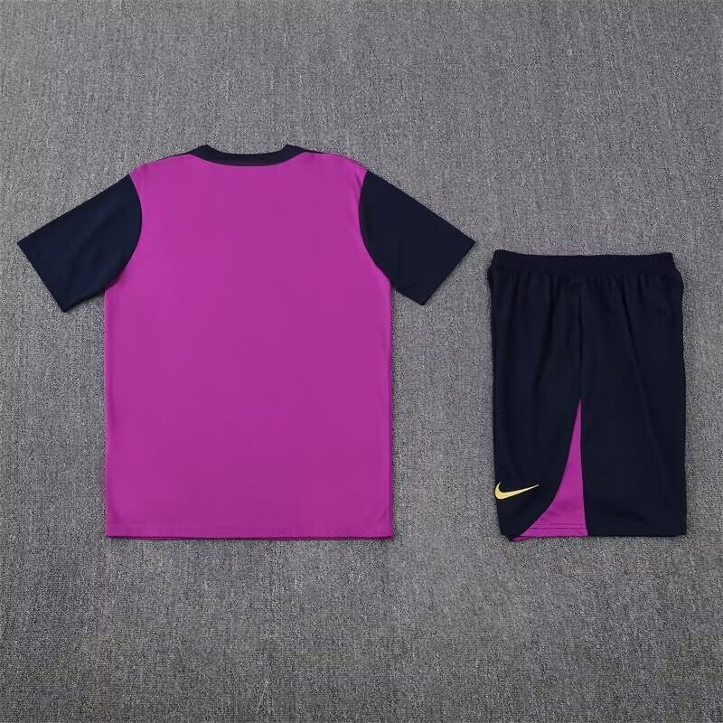 Thailand Quality(AAA) 24/25 Barcelona Purple Soccer Training Sets