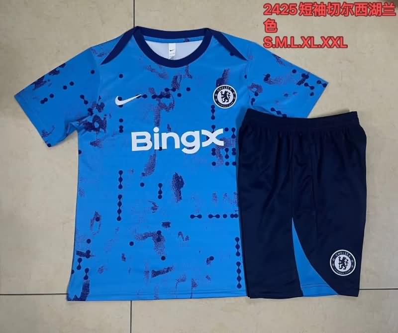 Thailand Quality(AAA) 24/25 Chelsea Blue Soccer Training Sets