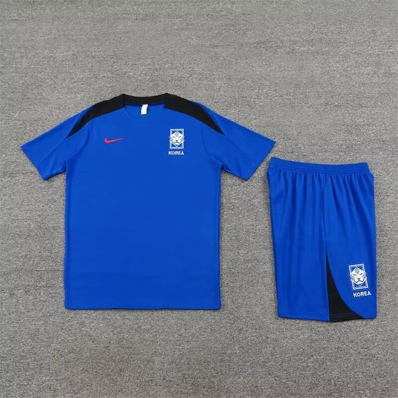 Thailand Quality(AAA) 2024 Korea Blue Soccer Training Sets