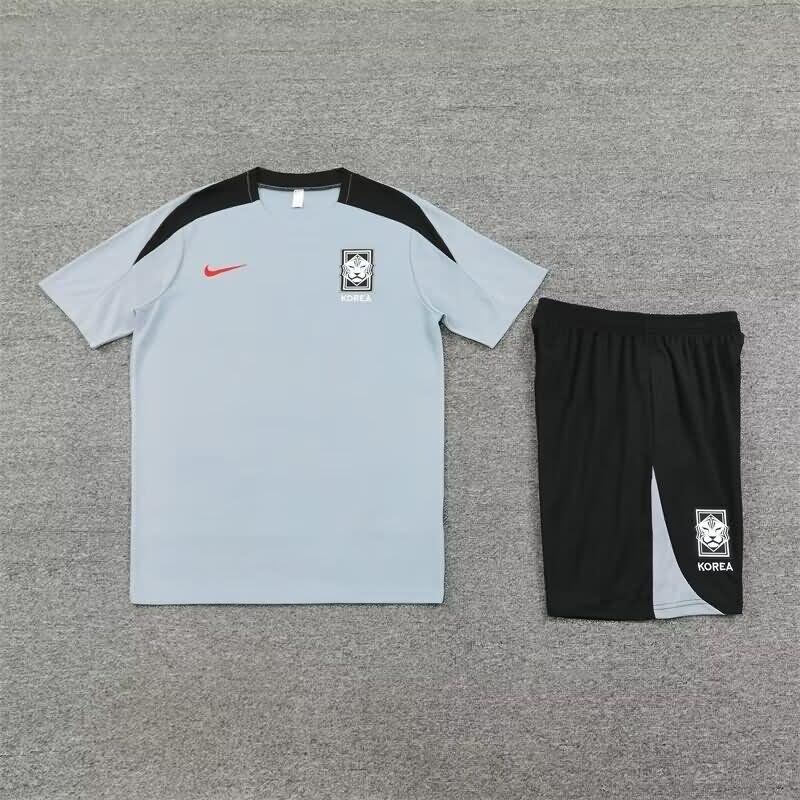 Thailand Quality(AAA) 2024 Korea Grey Soccer Training Sets