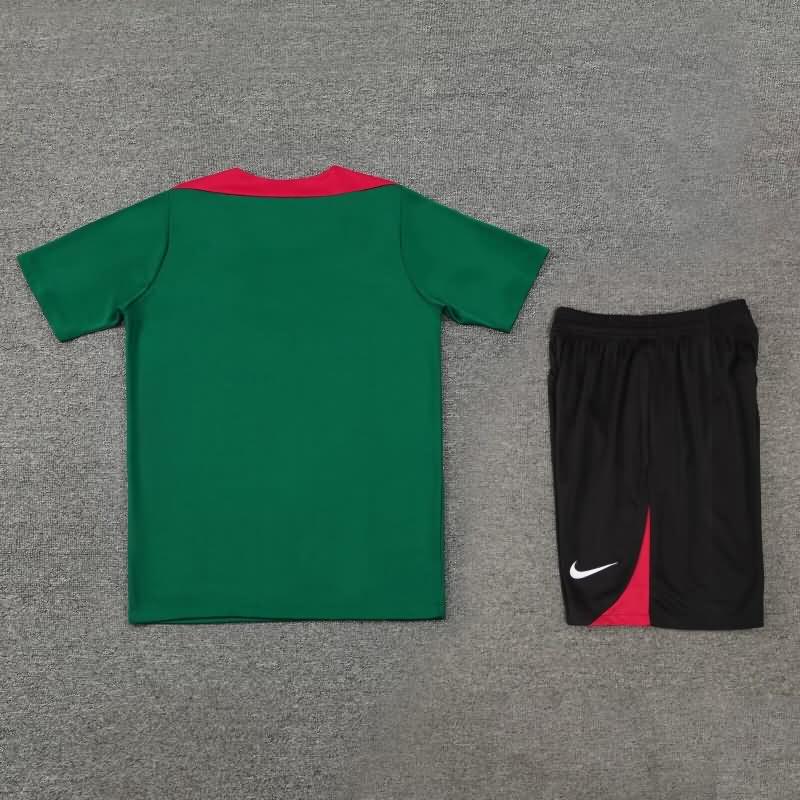 Thailand Quality(AAA) 24/25 Liverpool Green Soccer Training Sets