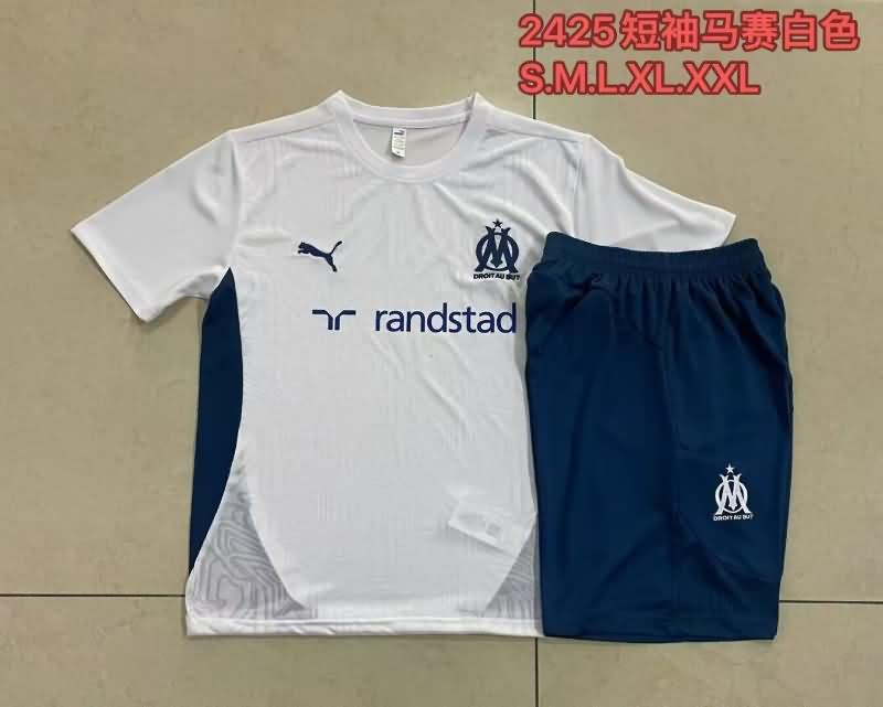 Thailand Quality(AAA) 24/25 Marseilles White Soccer Training Sets